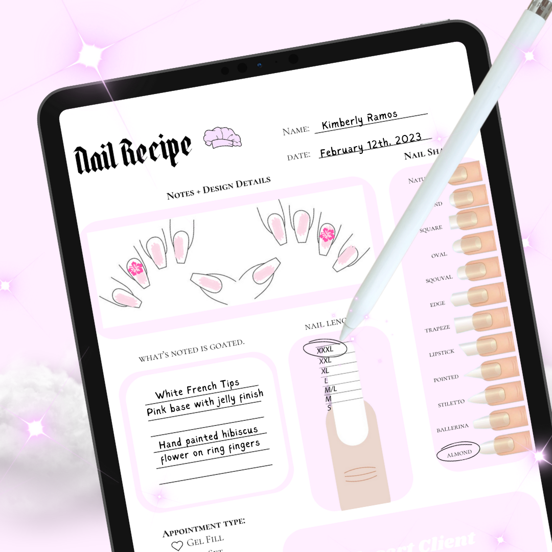 The Nail Client Bible - Digital Client Record Book + Daily Planner