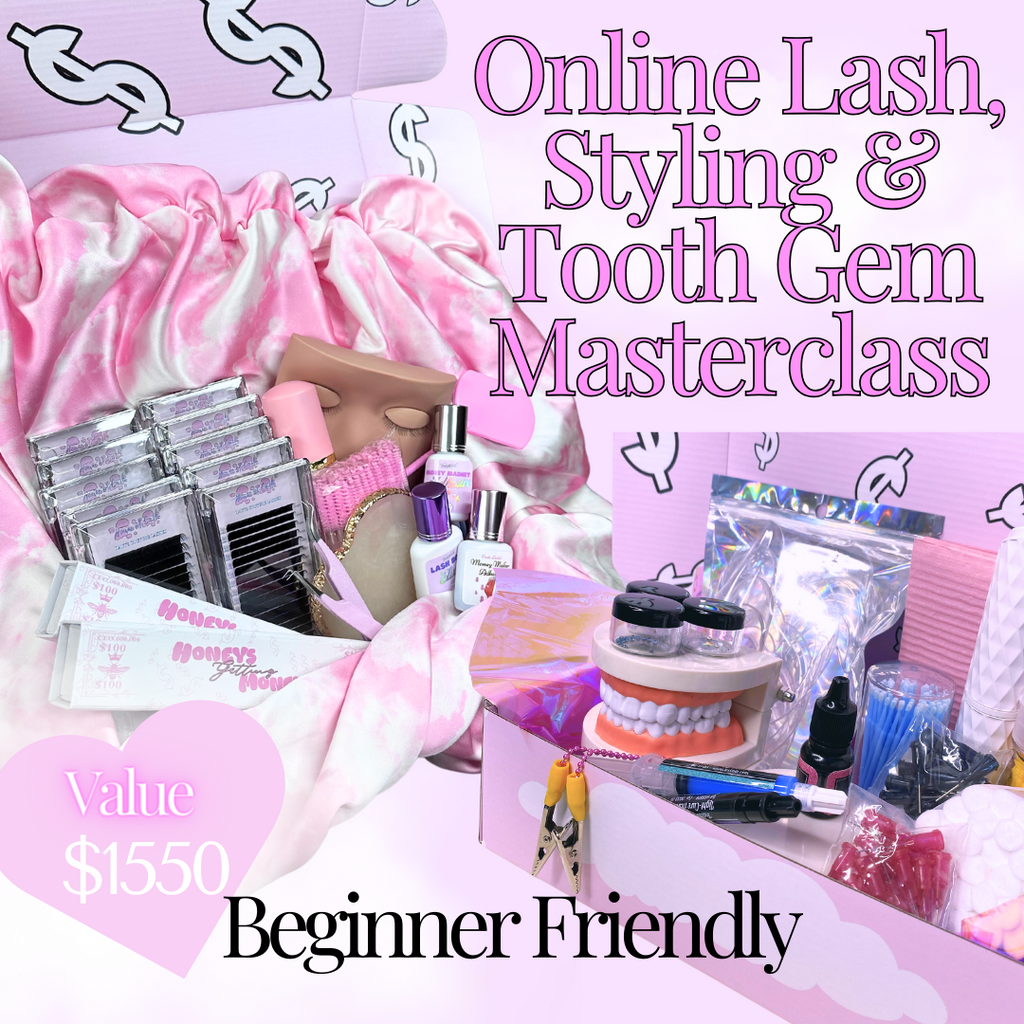 Online 3 Courses Certification Bundle ~ Lash Extensions, Lash Styling & Tooth Gems